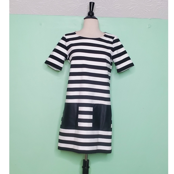 Club Monaco Haley Striped Shift Dress - Picture 5 of 9